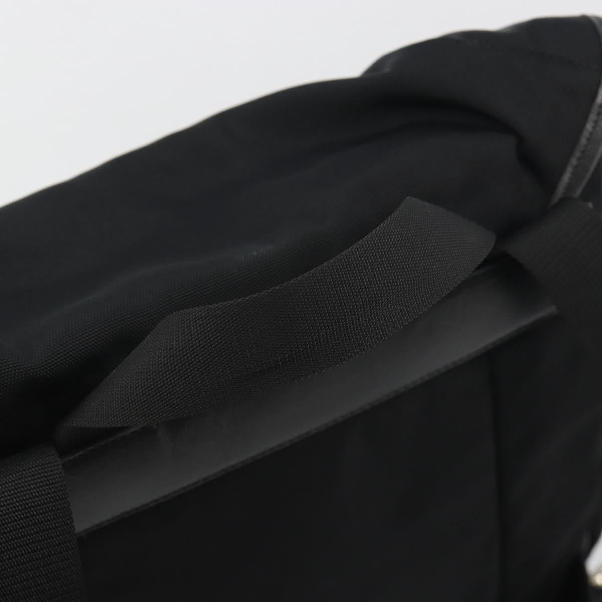 GUCCI Backpack Canvas Black Silver 019 0353 Auth bs36440