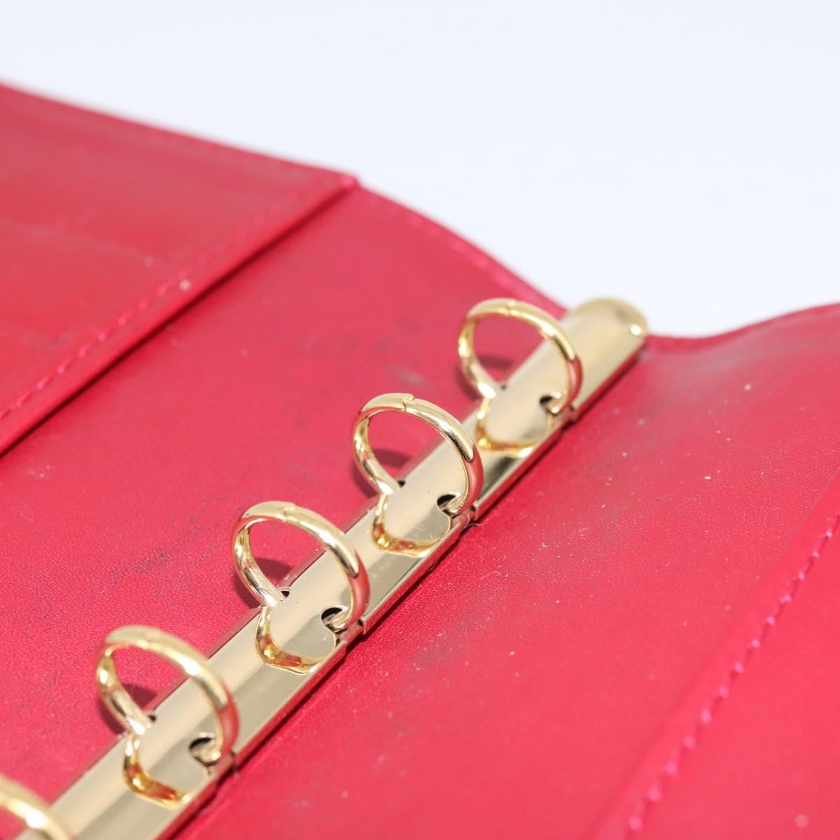 LOUIS VUITTON Monogram Vernis Agenda PM Pomme D'amour R21016 LV Auth bs36443
