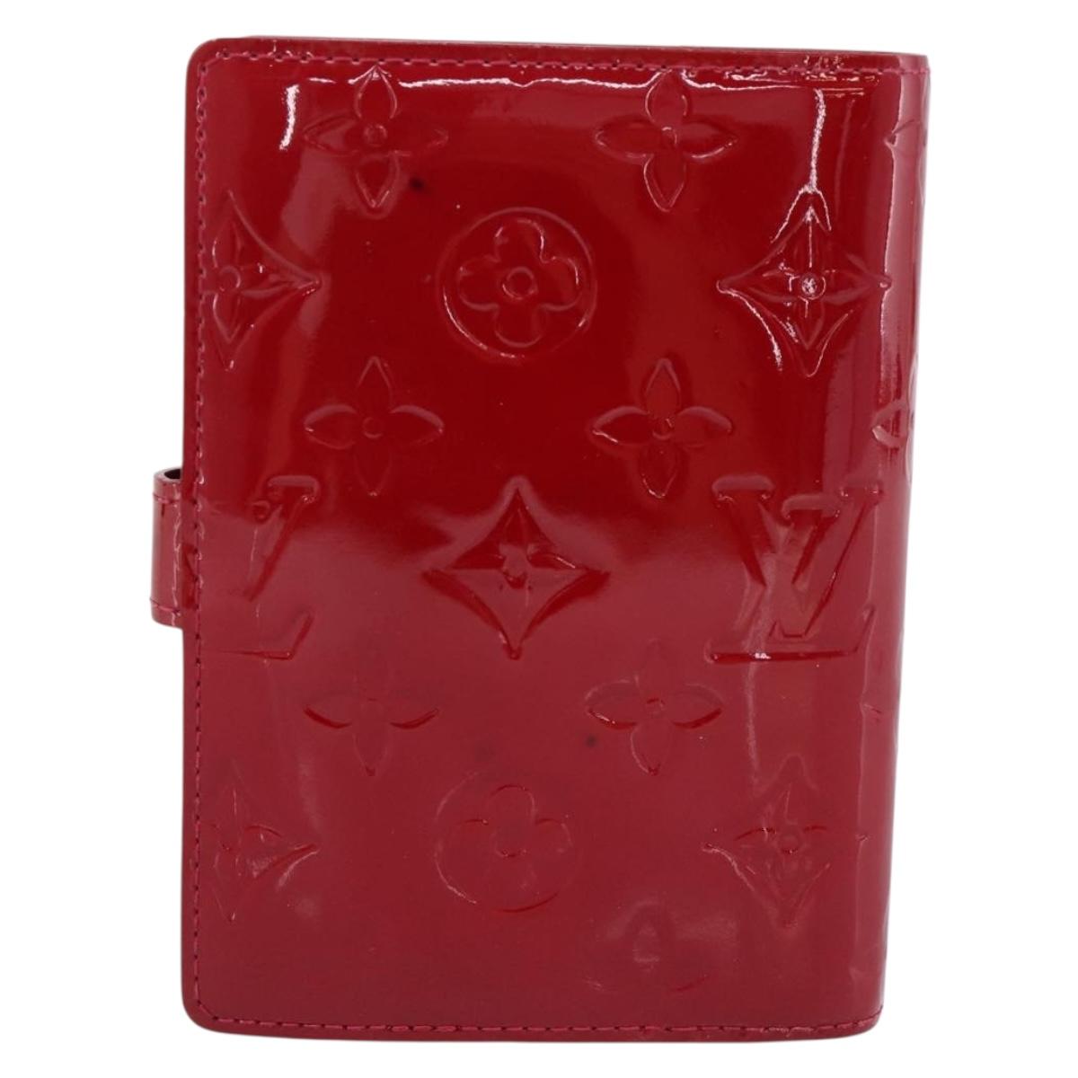 LOUIS VUITTON Monogram Vernis Agenda PM Pomme D'amour R21016 LV Auth bs36443