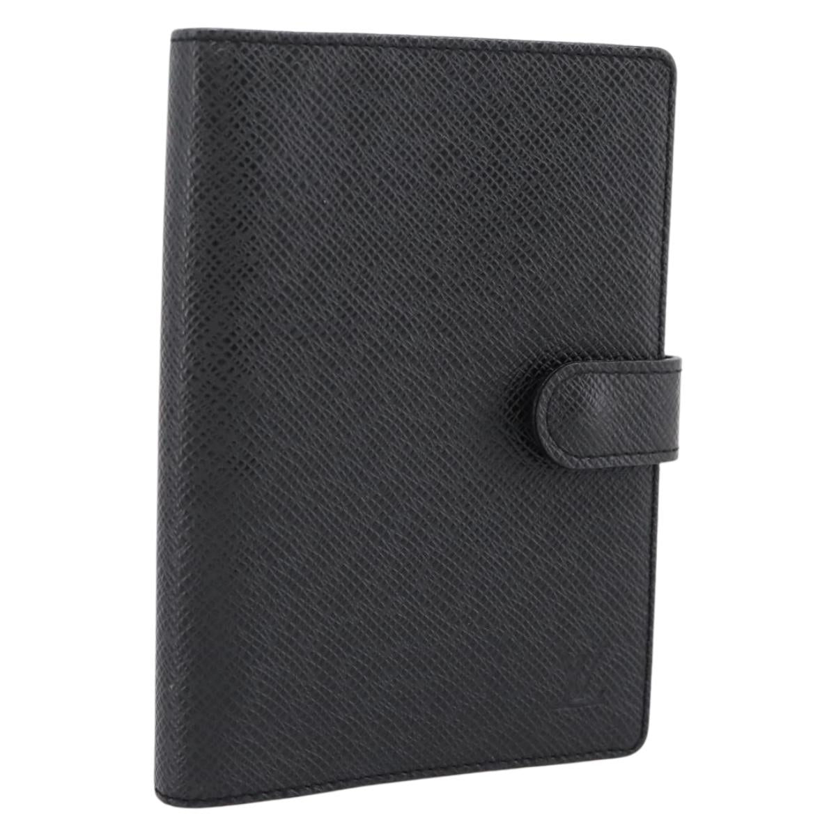 LOUIS VUITTON Taiga Agenda PM Day Planner Cover Ardoise R20426 LV Auth bs36444