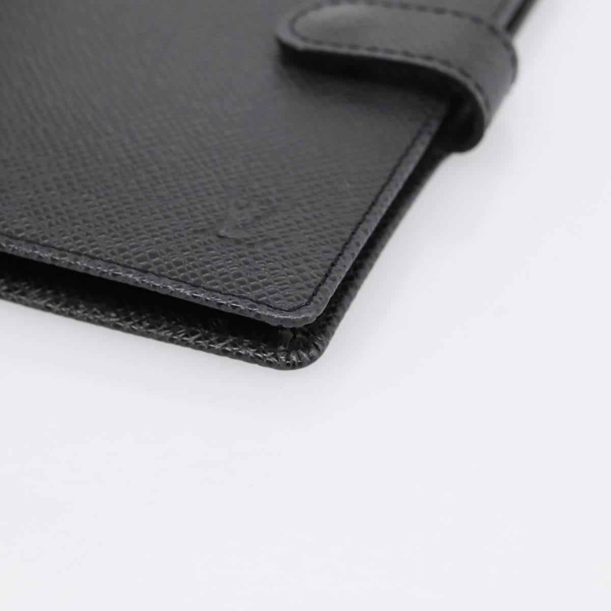 LOUIS VUITTON Taiga Agenda PM Day Planner Cover Ardoise R20426 LV Auth bs36444