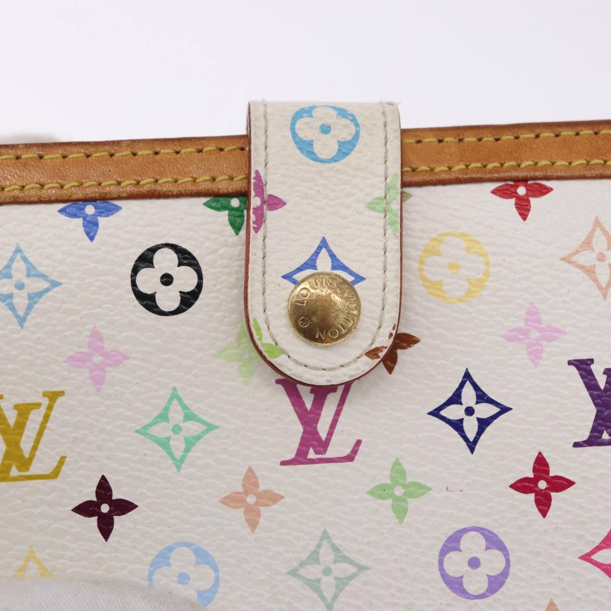 LOUIS VUITTON Porte MonnaieViennois Wallet White M92987 LV Auth bs36445