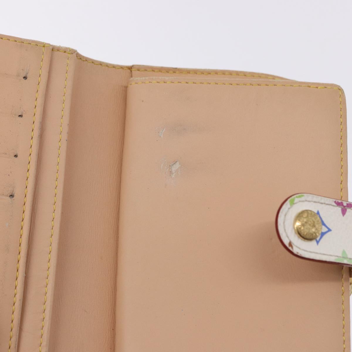 LOUIS VUITTON Porte MonnaieViennois Wallet White M92987 LV Auth bs36445