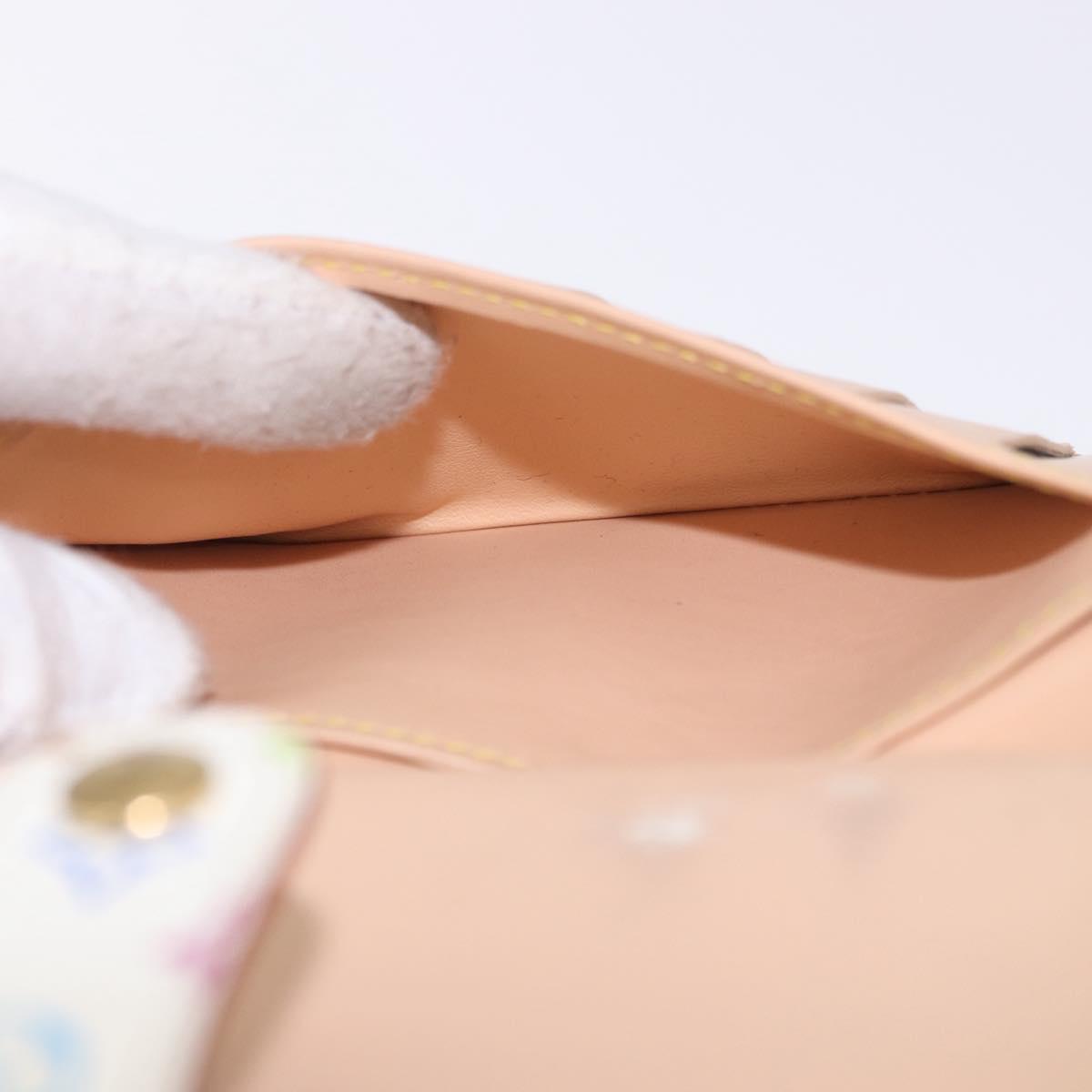 LOUIS VUITTON Porte MonnaieViennois Wallet White M92987 LV Auth bs36445