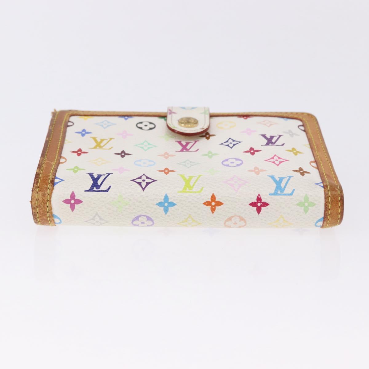 LOUIS VUITTON Porte MonnaieViennois Wallet White M92987 LV Auth bs36445