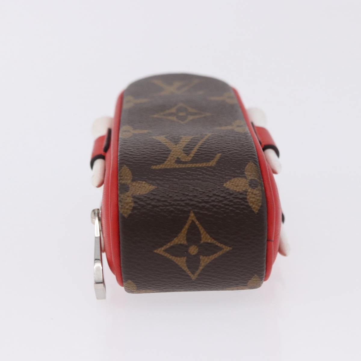 LOUIS VUITTON Monogram Set Golf Andrews Golf Ball Case Red GI0297 Auth bs36446