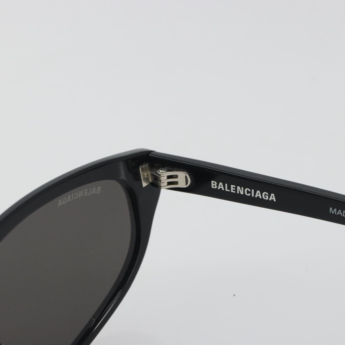BALENCIAGA Sunglasses Plastic Black White Auth bs36465