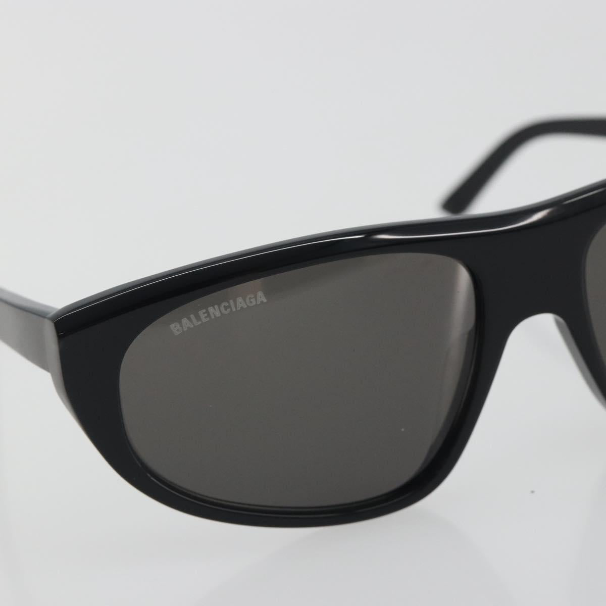 BALENCIAGA Sunglasses Plastic Black White Auth bs36465
