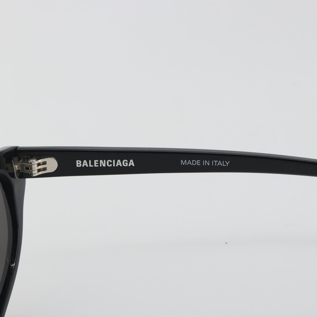 BALENCIAGA Sunglasses Plastic Black White Auth bs36465