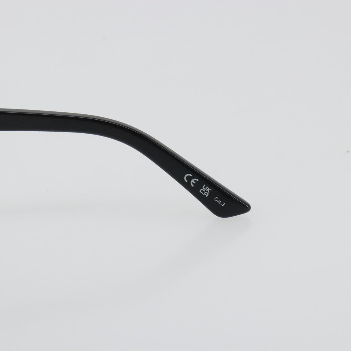 BALENCIAGA Sunglasses Plastic Black White Auth bs36465