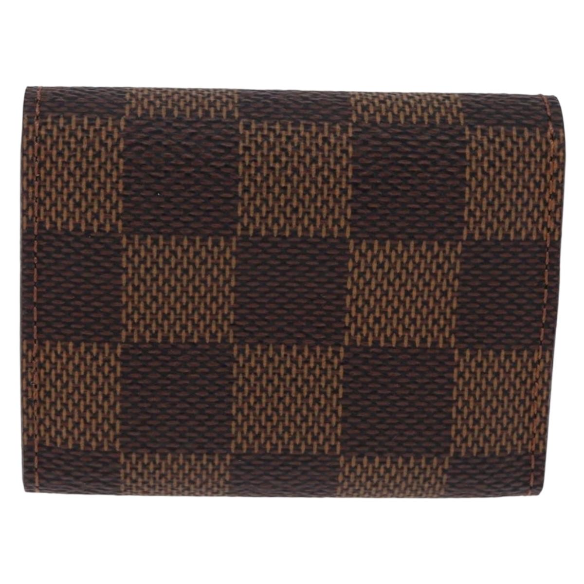 LOUIS VUITTON Damier Ebene Buton de Manchette Cuffs Metal LV Auth bs36471