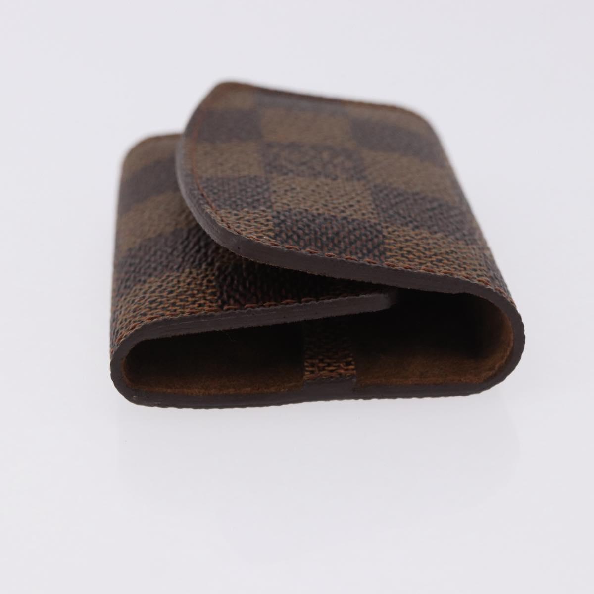 LOUIS VUITTON Damier Ebene Buton de Manchette Cuffs Metal LV Auth bs36471