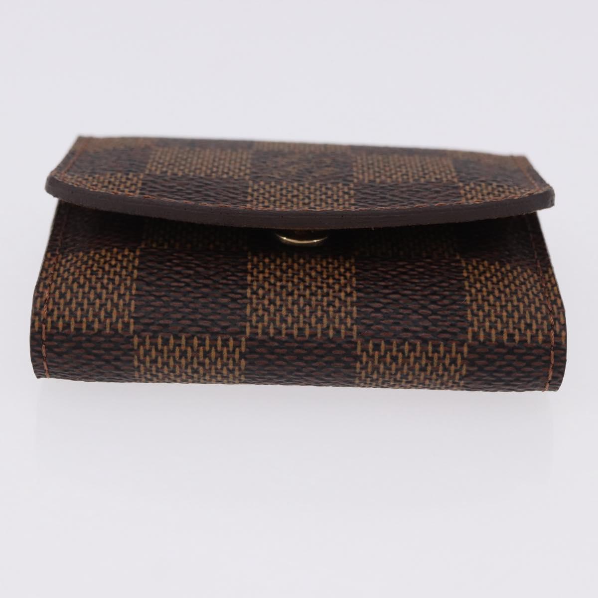 LOUIS VUITTON Damier Ebene Buton de Manchette Cuffs Metal LV Auth bs36471
