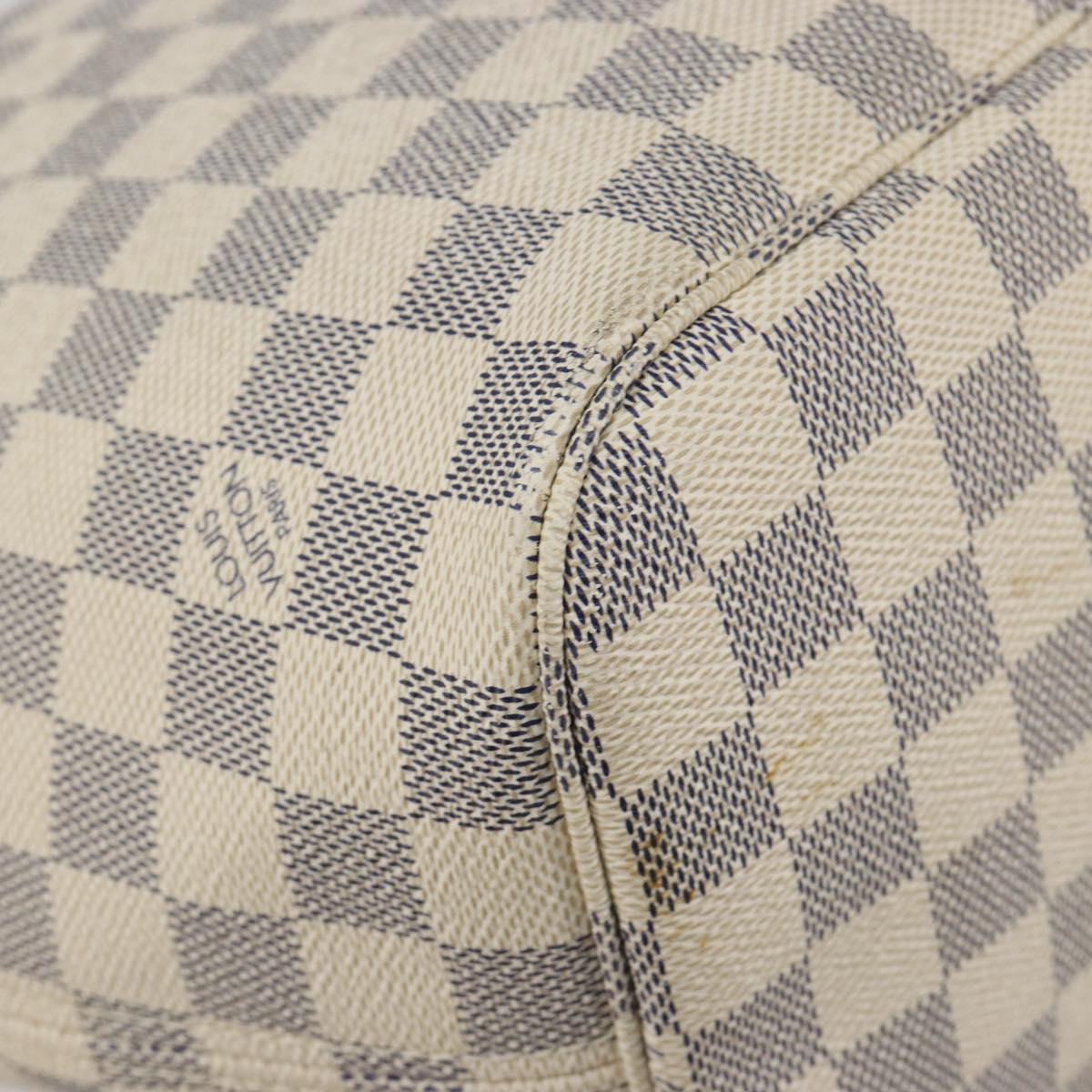 LOUIS VUITTON Damier Azur Neverfull MM Tote Bag N41605 LV Auth bs36475