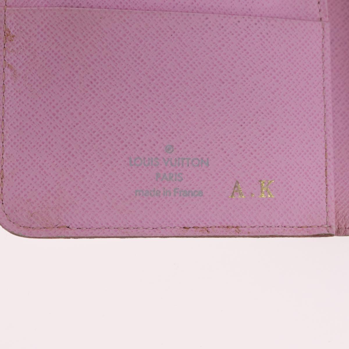 LOUIS VUITTON Monogram Multicolor Wallet 2 Set White LV Auth bs36482