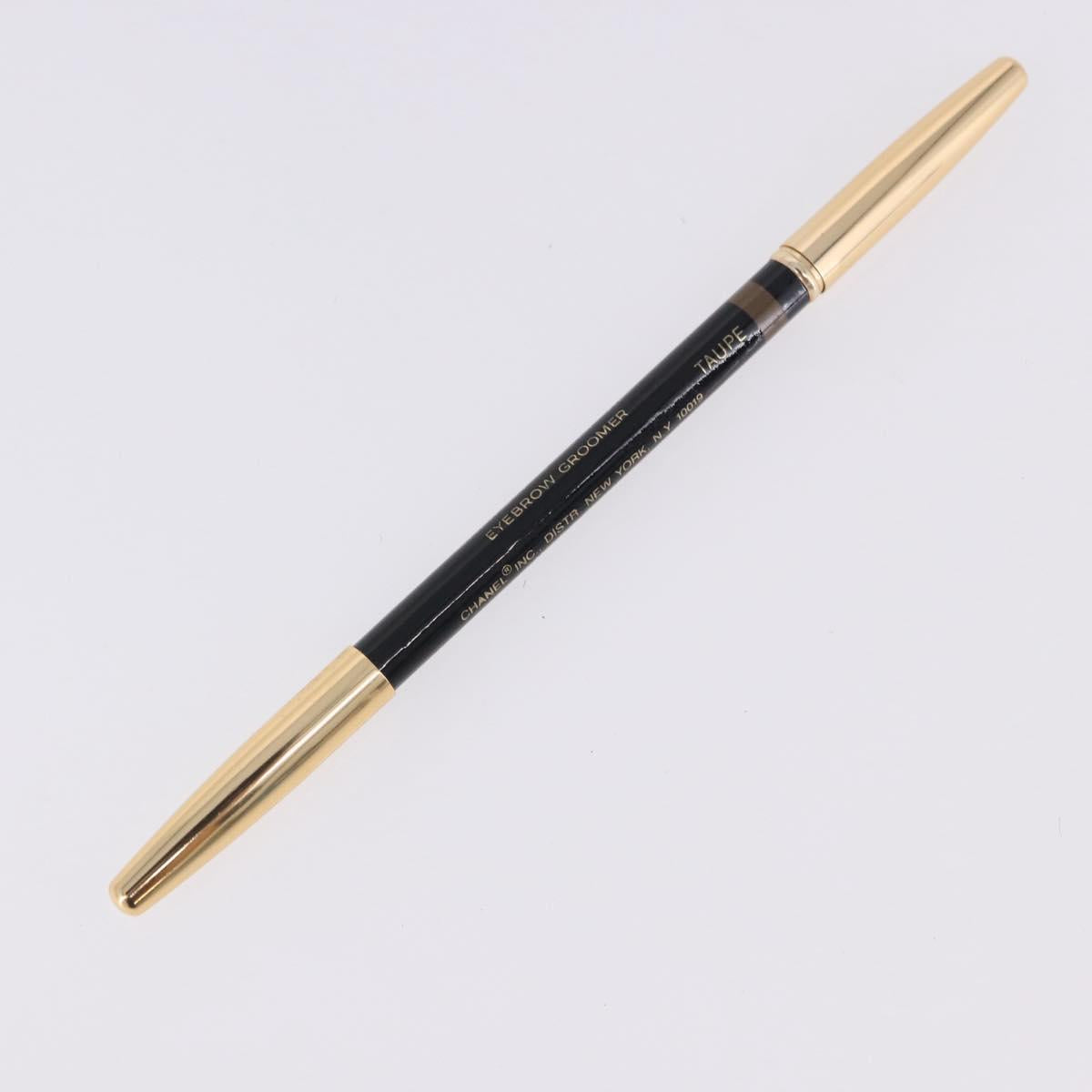 LOUIS VUITTON Chanel Eyebrow Pen 2 Set Gold Tone Brown LV Auth bs36484