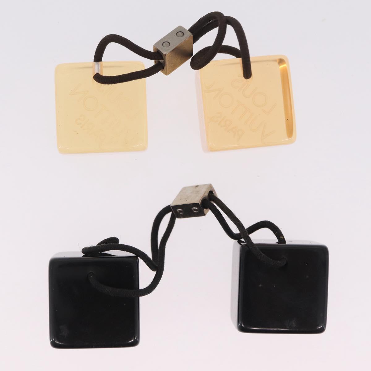 LOUIS VUITTON Monogram Epi Hair Tie Lip Case Charm 4 Set LV Auth bs36487