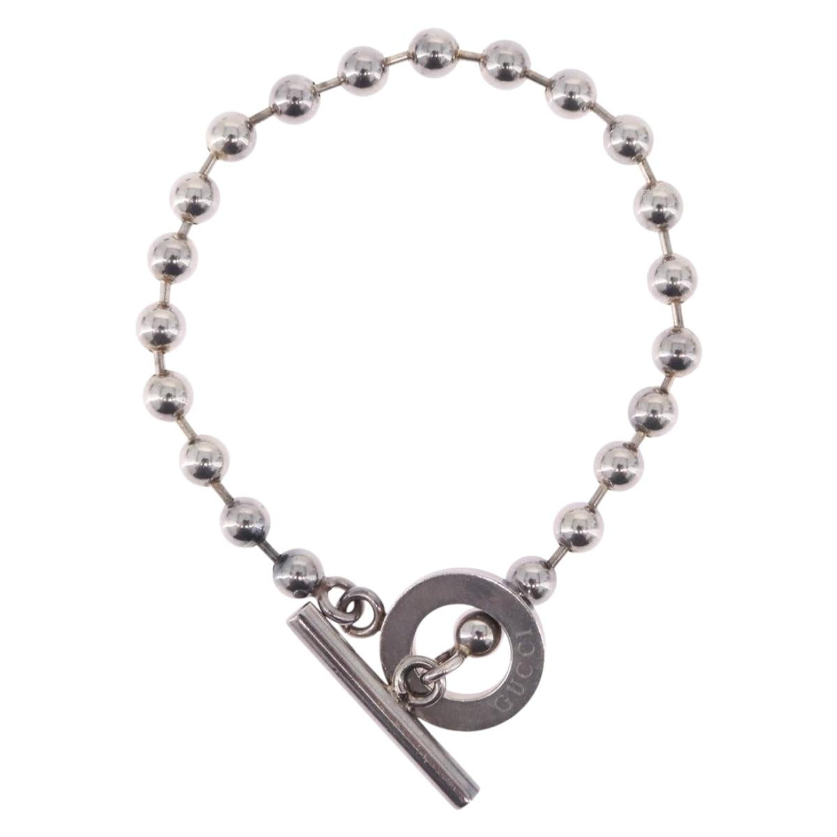 GUCCI Bracelet Ag925 Silver Auth bs36500