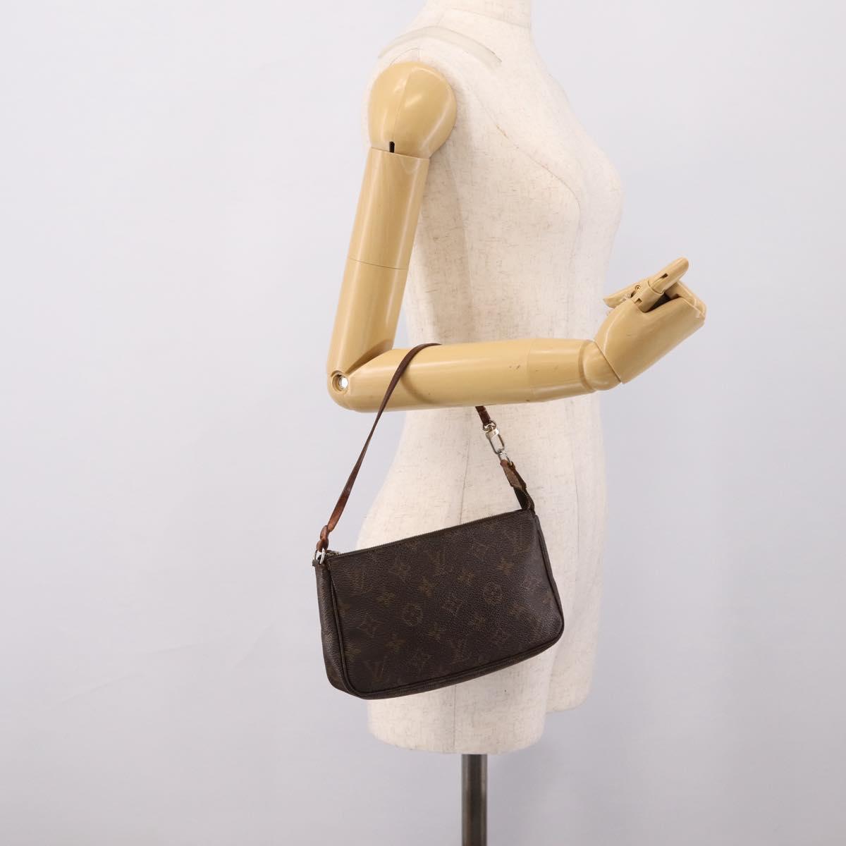 LOUIS VUITTON Monogram Pochette Accessoires Pouch M51980 LV Auth bs36505