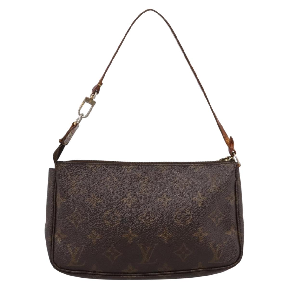 LOUIS VUITTON Monogram Pochette Accessoires Pouch M51980 LV Auth bs36505