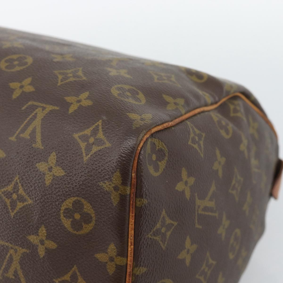 LOUIS VUITTON Monogram Speedy 35 Hand Bag M41524 LV Auth bs36507