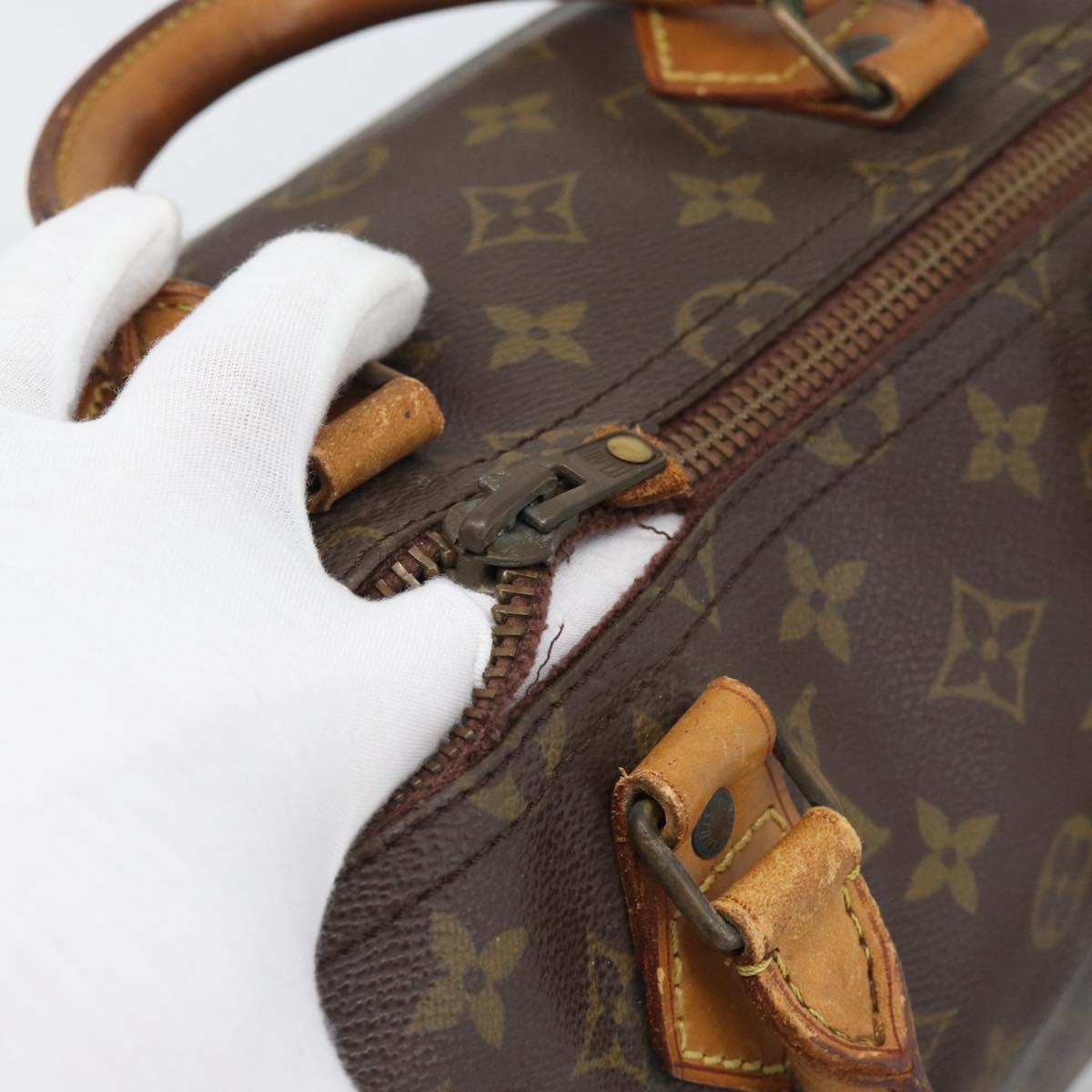 LOUIS VUITTON Monogram Speedy 35 Hand Bag M41524 LV Auth bs36507