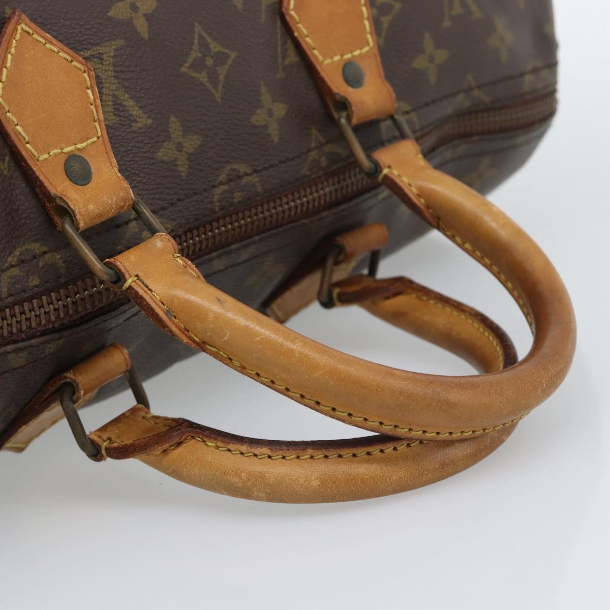 LOUIS VUITTON Monogram Speedy 35 Hand Bag M41524 LV Auth bs36507