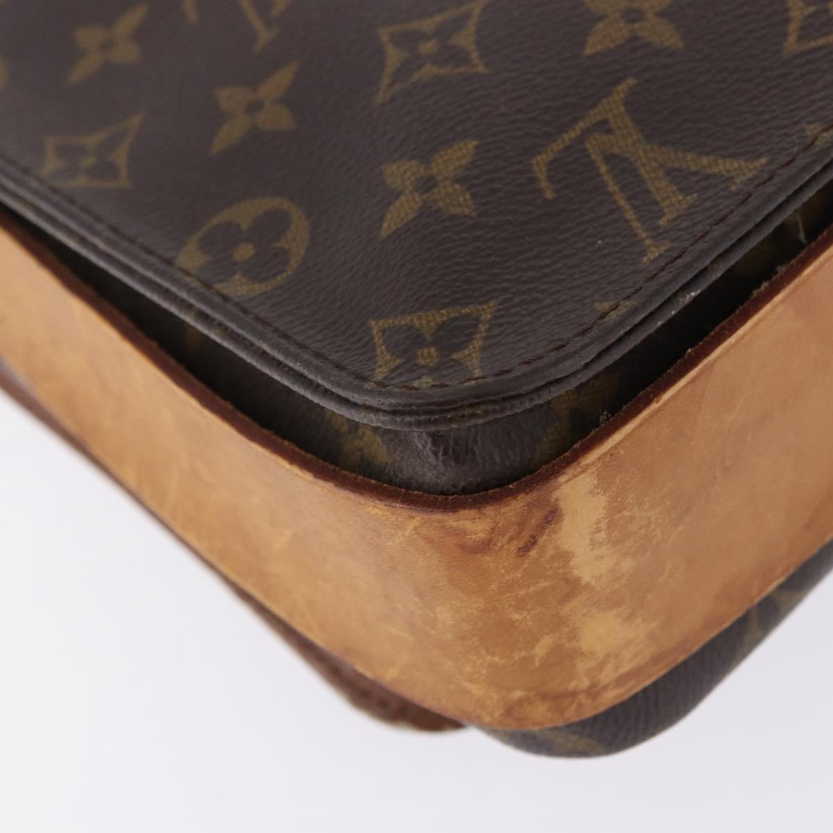 LOUIS VUITTON Monogram Cartouchiere MM Shoulder Bag M51253 LV Auth bs36508