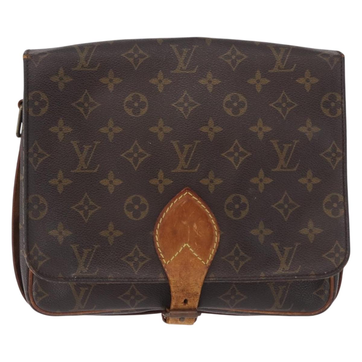 LOUIS VUITTON Monogram Cartouchiere MM Shoulder Bag M51253 LV Auth bs36508