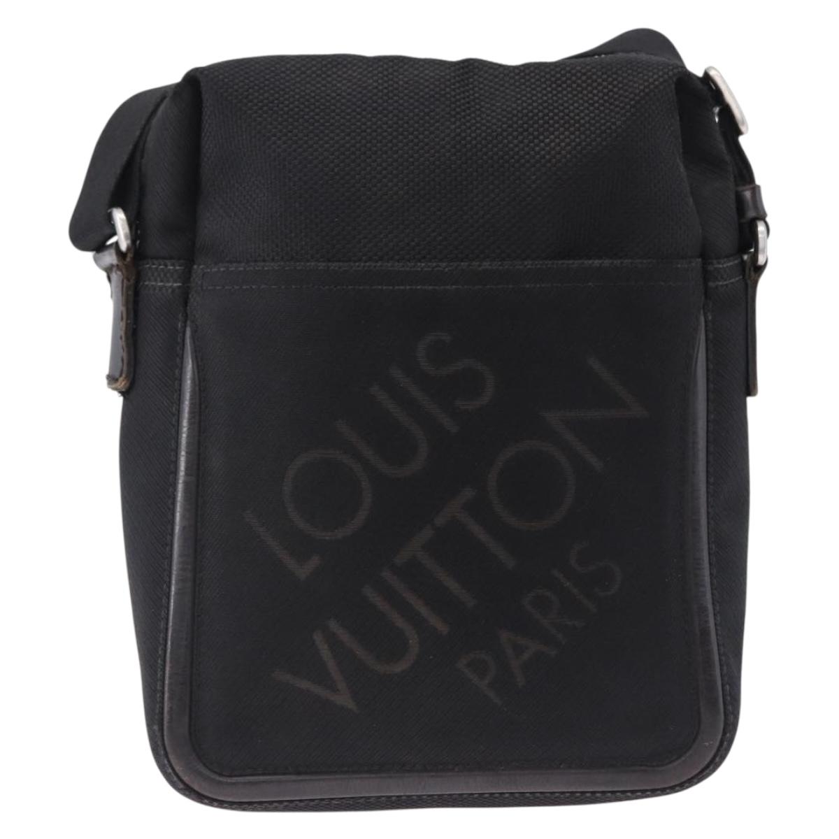 LOUIS VUITTON Damier Geant Sitadan NM Shoulder Bag Black M93223 LV Auth bs36512