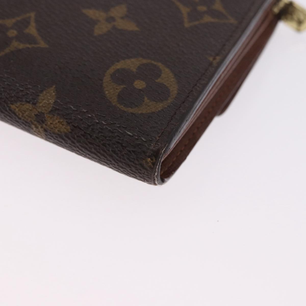 LOUIS VUITTON Pochette Porte Monnaie Credit Long Wallet M61726 LV Auth bs36515