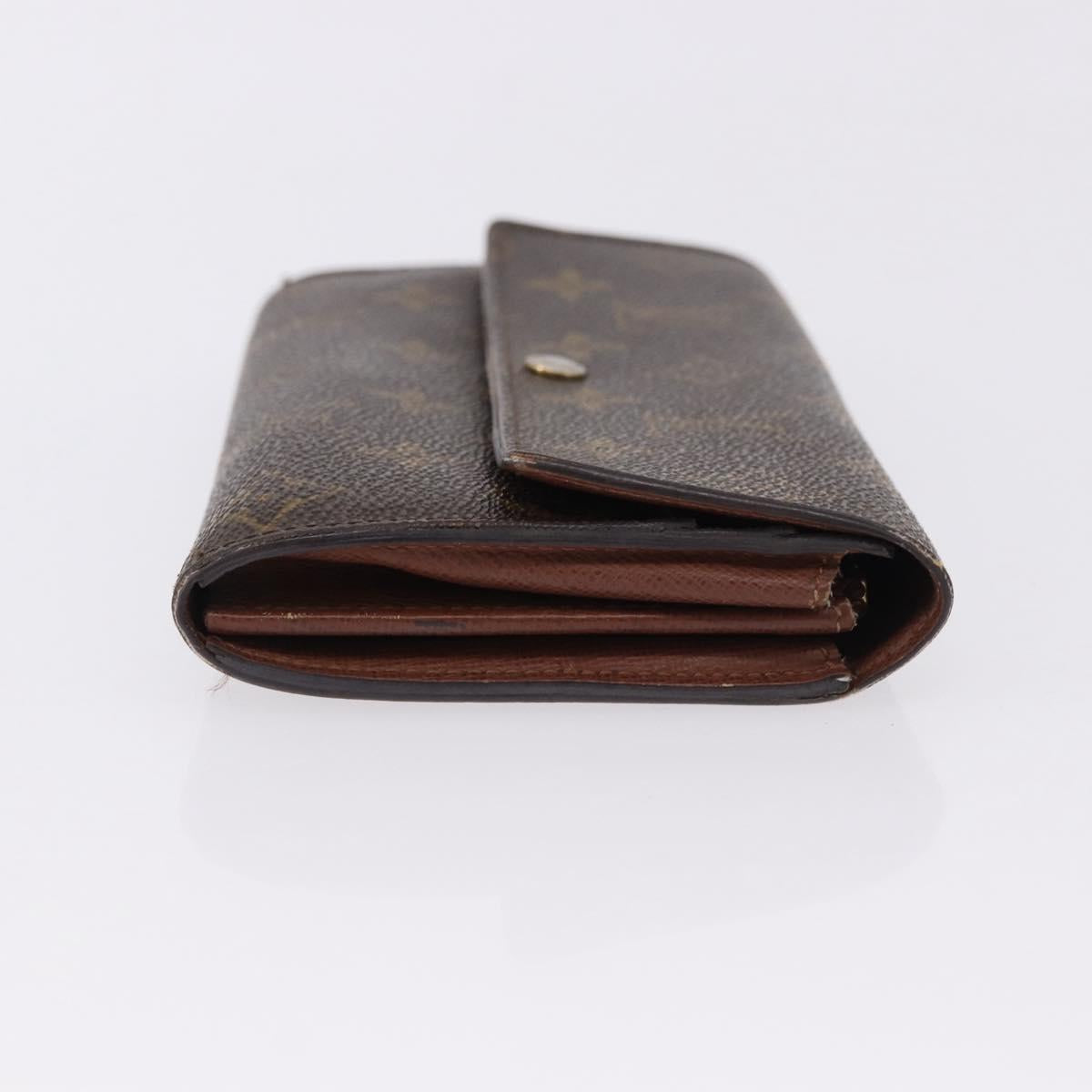 LOUIS VUITTON Pochette Porte Monnaie Credit Long Wallet M61726 LV Auth bs36515