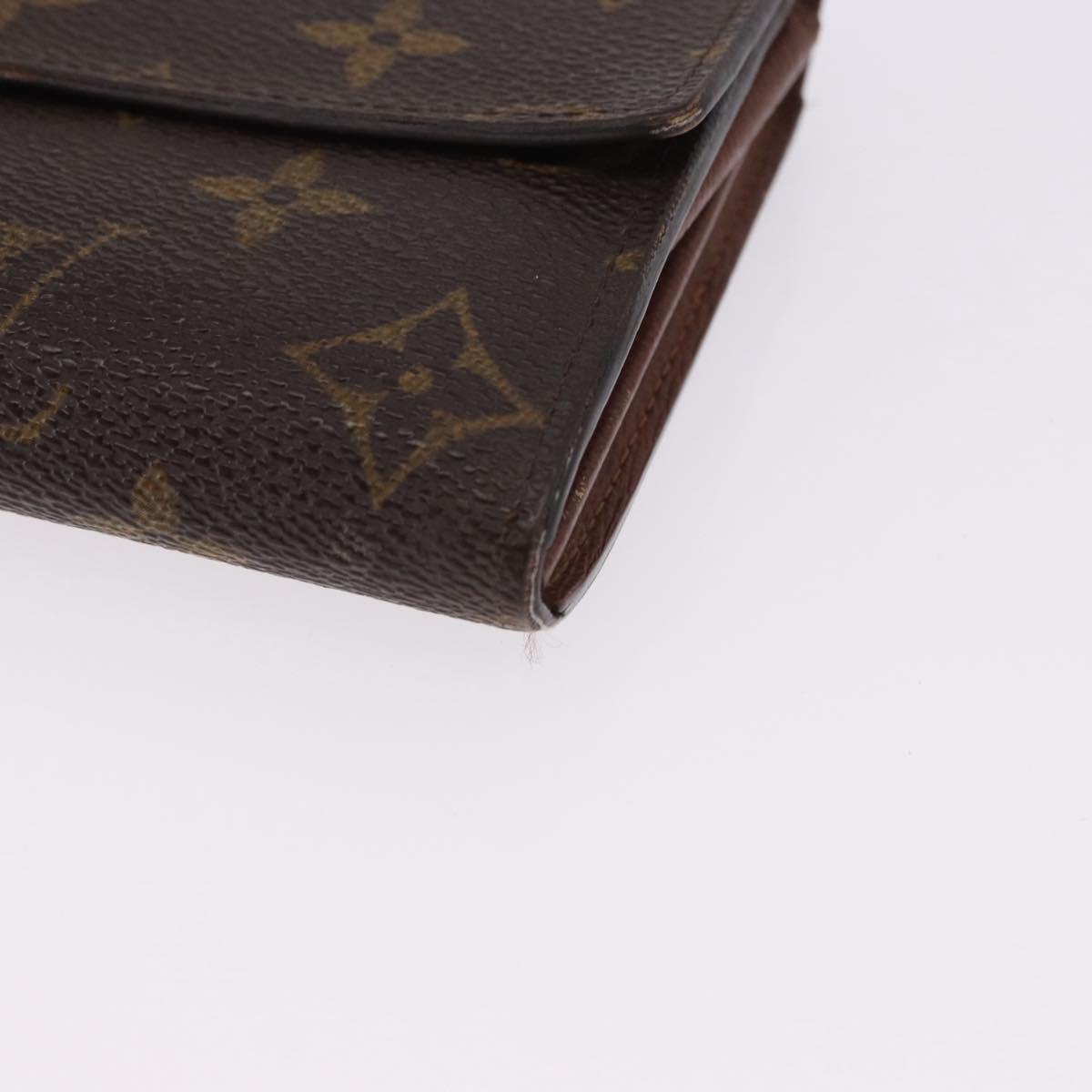 LOUIS VUITTON Pochette Porte Monnaie Credit Long Wallet M61726 LV Auth bs36515