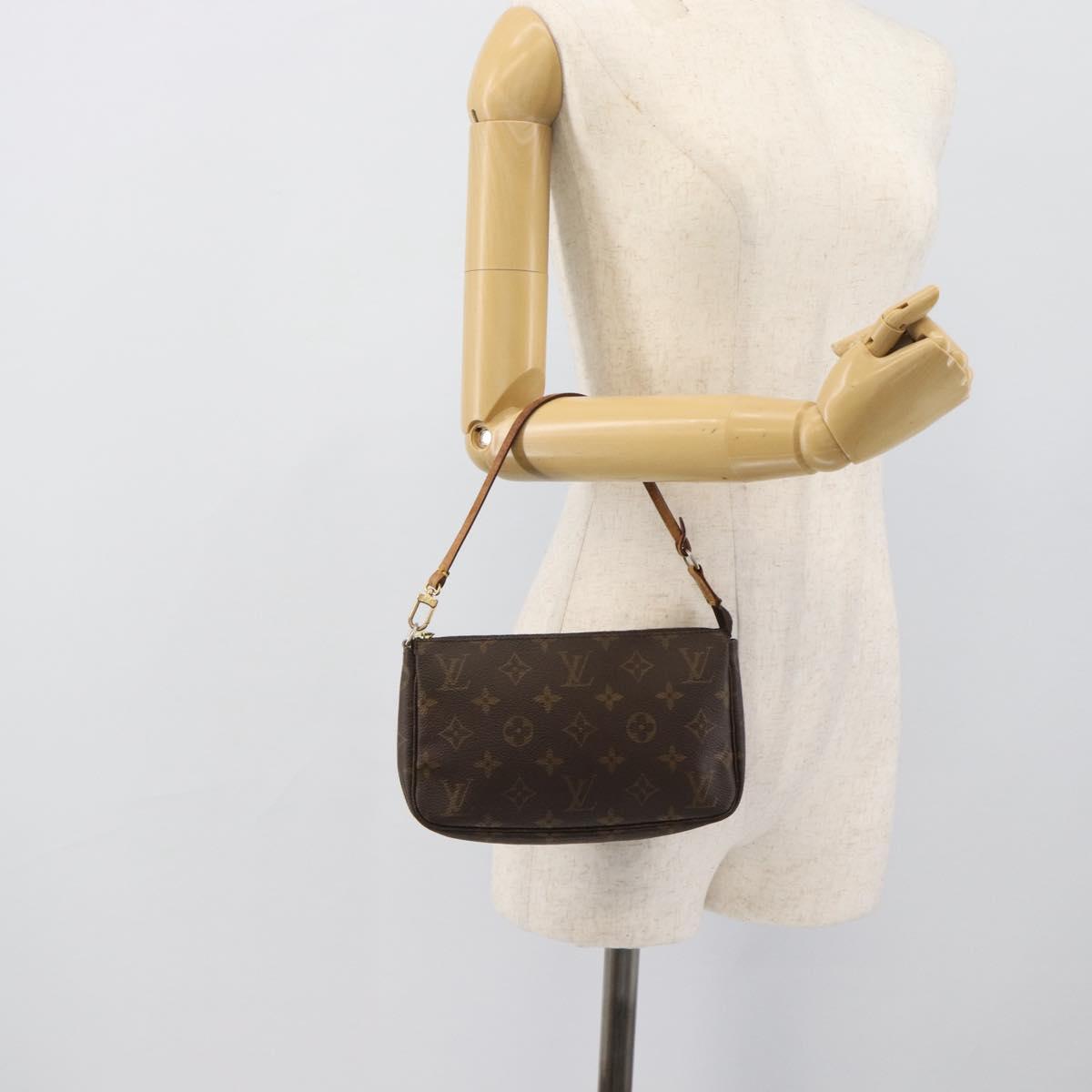 LOUIS VUITTON Monogram Pochette Accessoires Pouch M51980 LV Auth bs36516