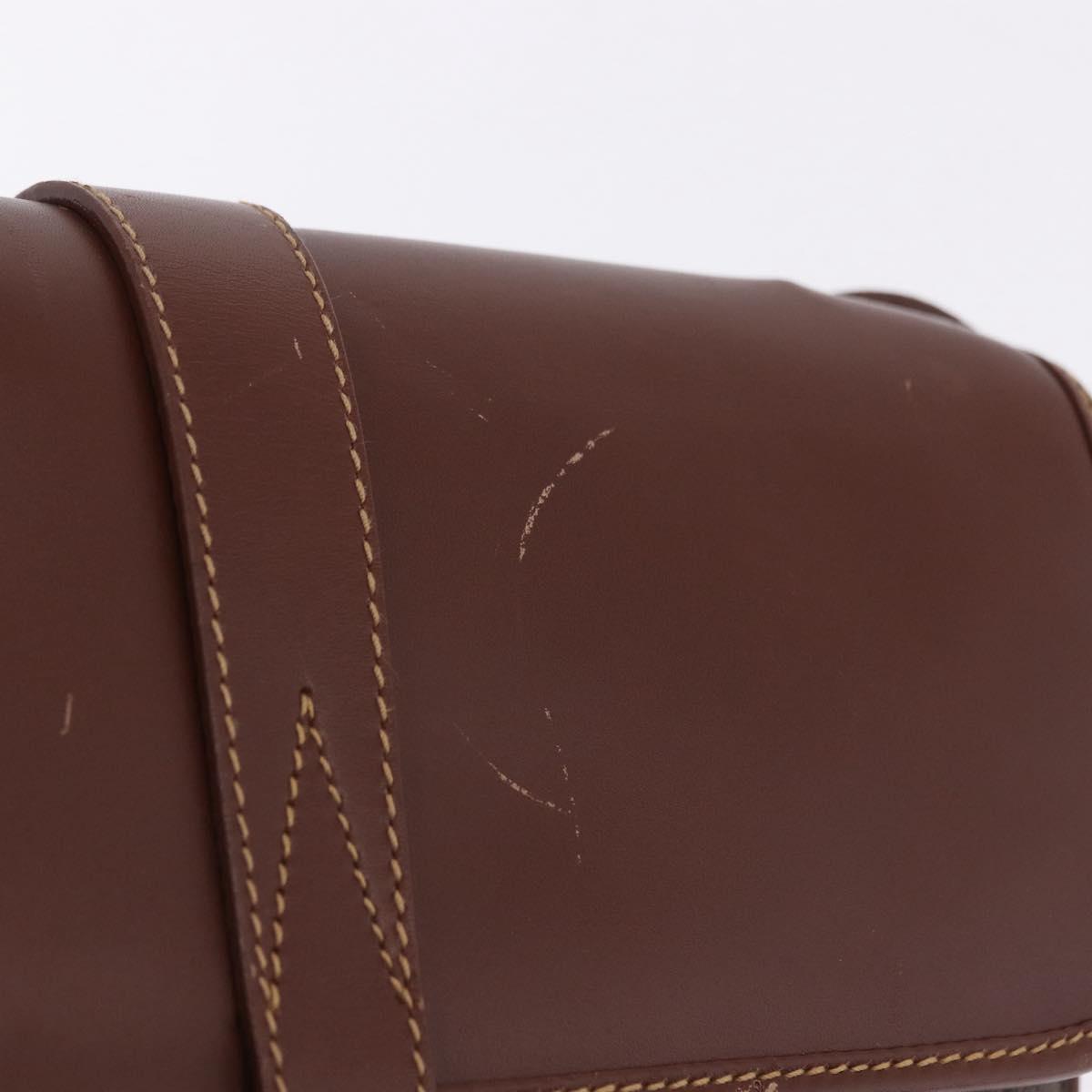 GUCCI GG Canvas Shoulder Bag Brown Gold 001 261 0613 Auth bs36525