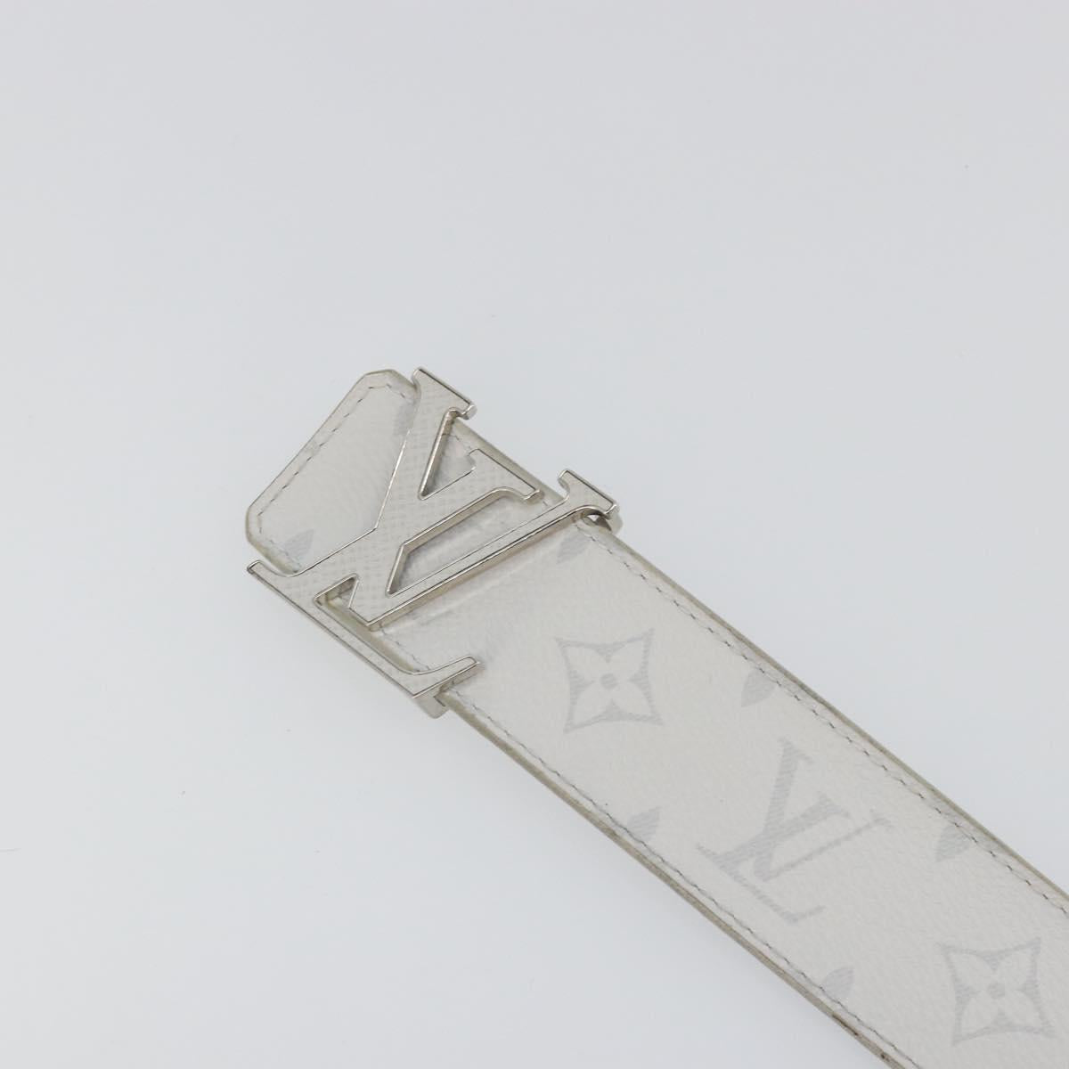 LOUIS VUITTON Monogram Eclipse Taigalama Ceinture LV Initials M0158 Auth bs36534