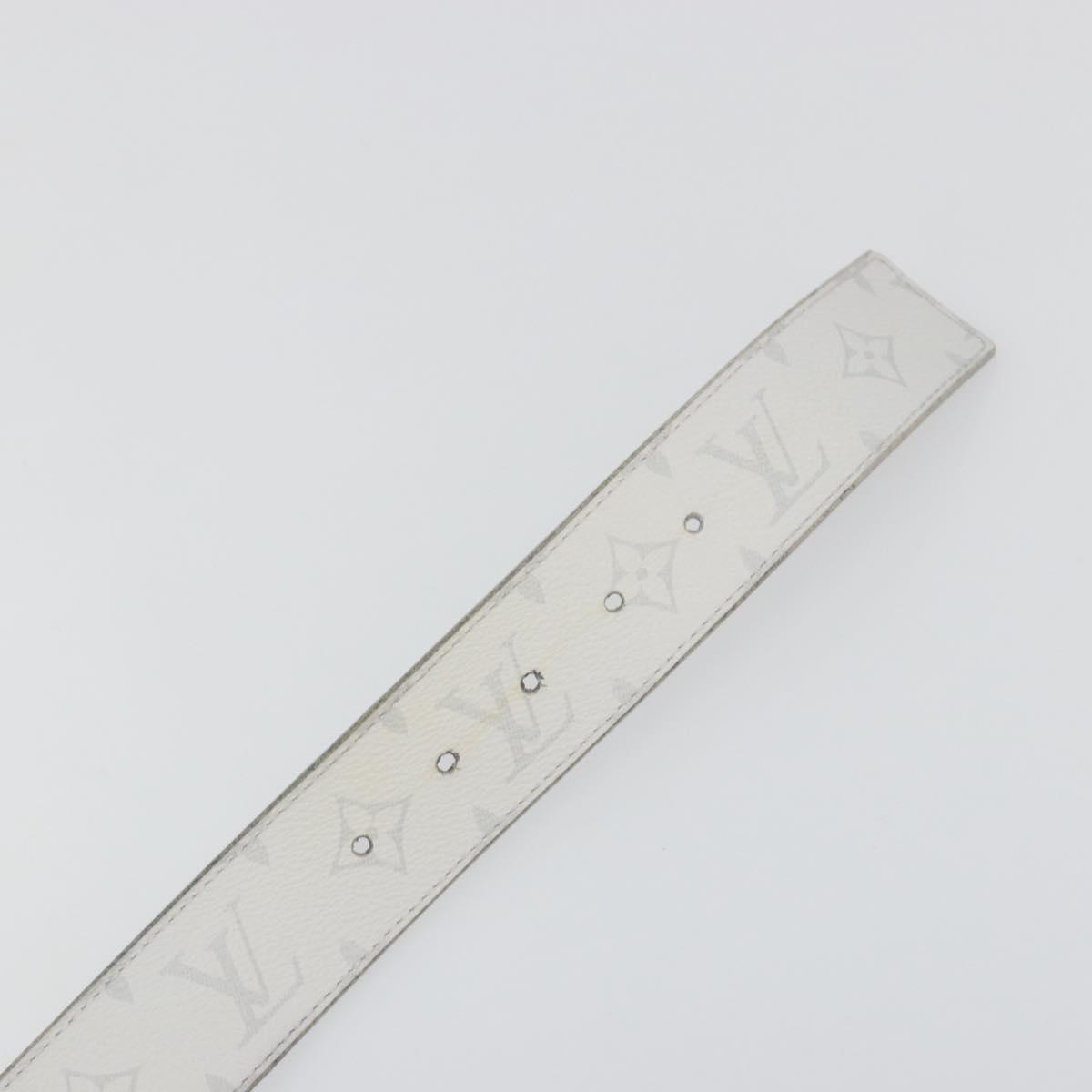 LOUIS VUITTON Monogram Eclipse Taigalama Ceinture LV Initials M0158 Auth bs36534