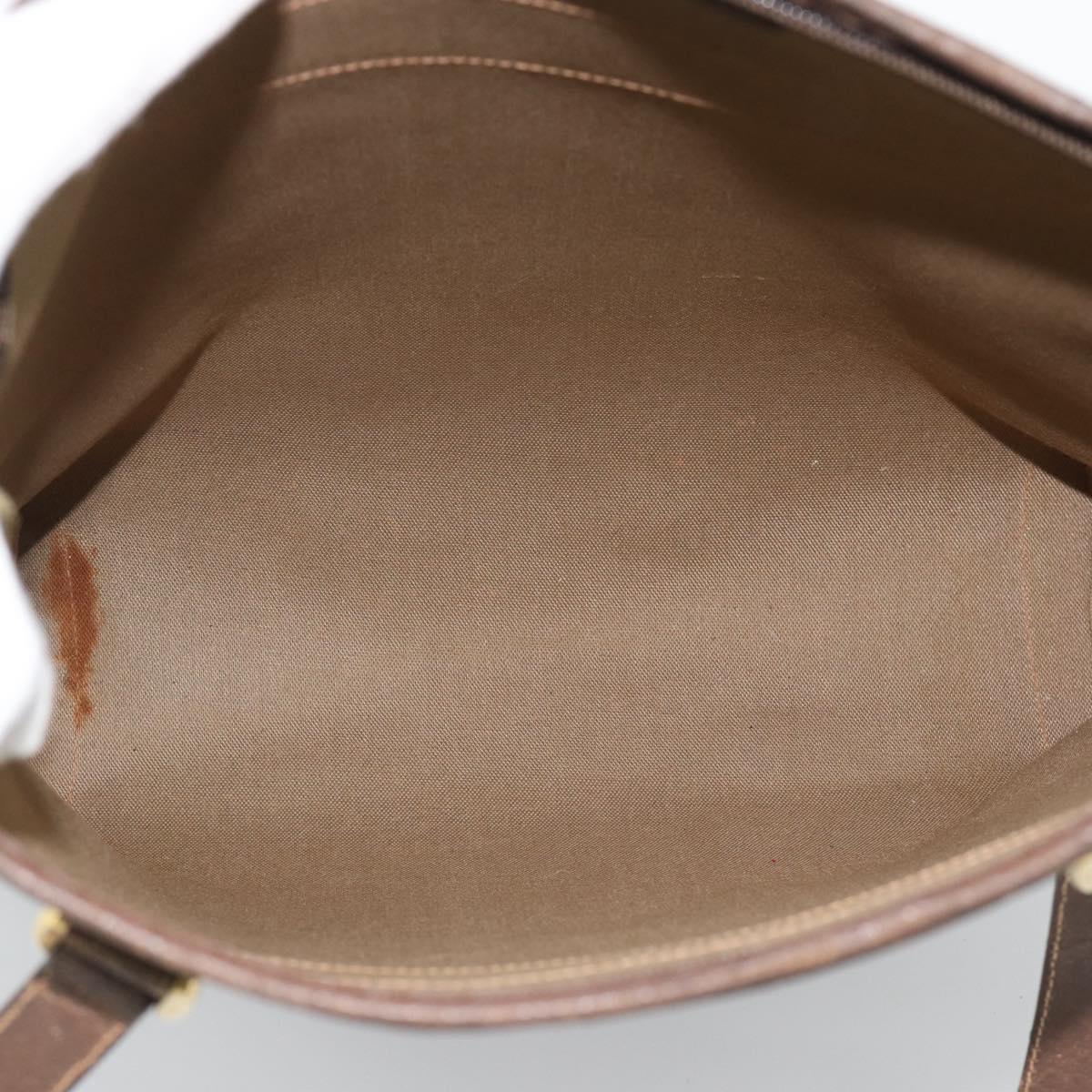 GUCCI GG Supreme Web Sherry Line Tote Bag PVC Beige Gold 89 02 905 Auth bs36567