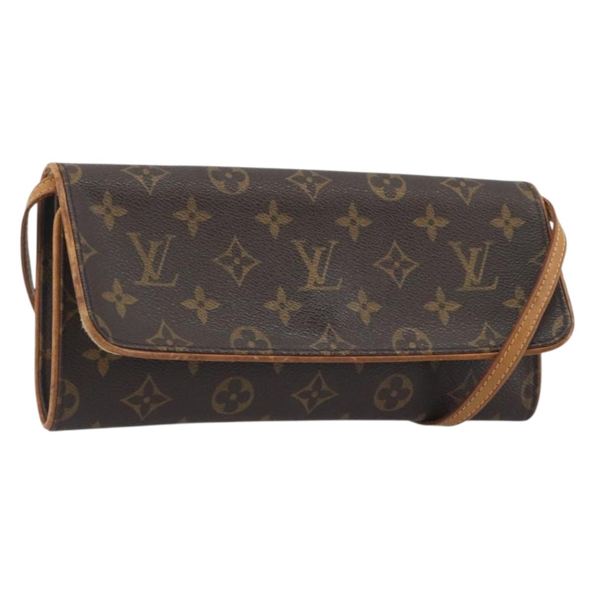 LOUIS VUITTON Monogram Pochette Twin GM Shoulder Bag M51852 LV Auth bs36568