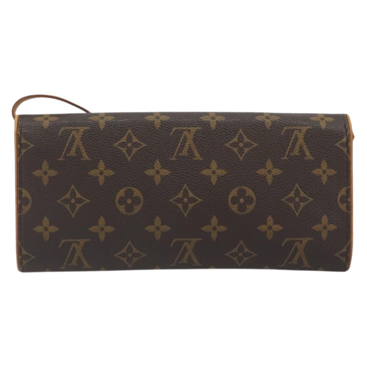 LOUIS VUITTON Monogram Pochette Twin GM Shoulder Bag M51852 LV Auth bs36568