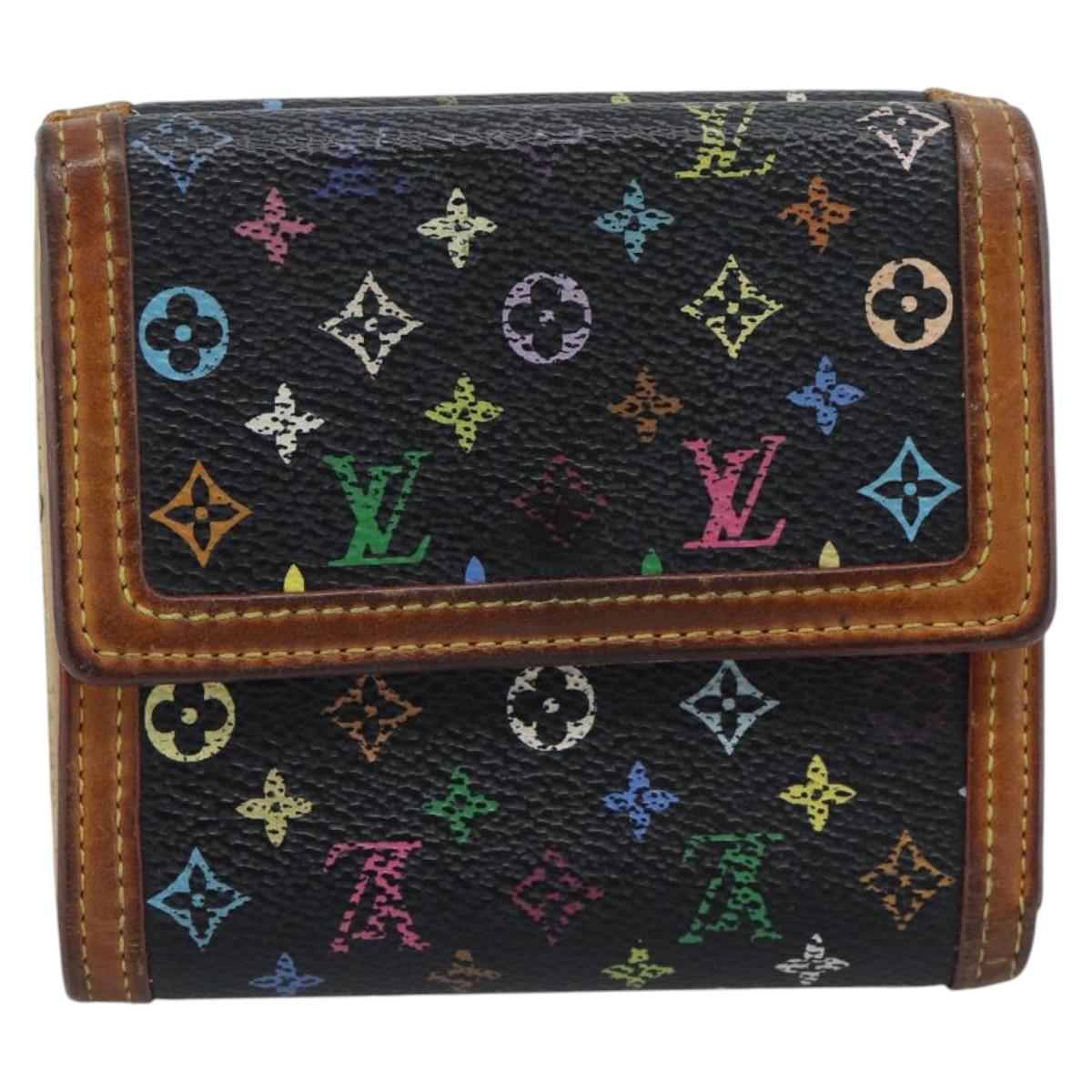 LOUIS VUITTON Multicolor Porte Monnaie Billets Cartes Credit M92984 Auth bs36569