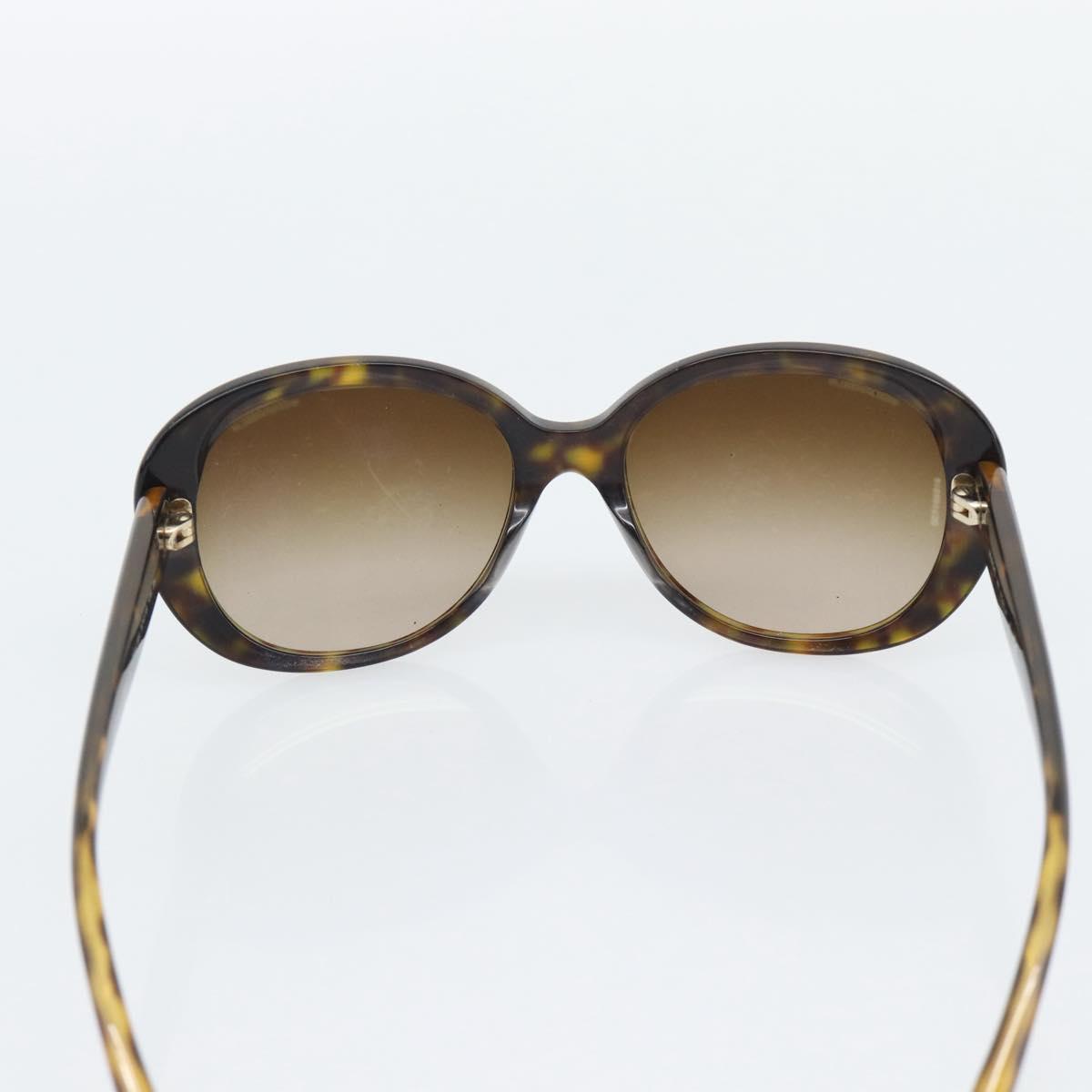 CHANEL Sunglasses plastic Brown CC Auth bs36570