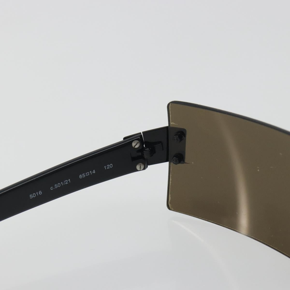 CHANEL Sunglasses plastic Black CC Auth bs36572