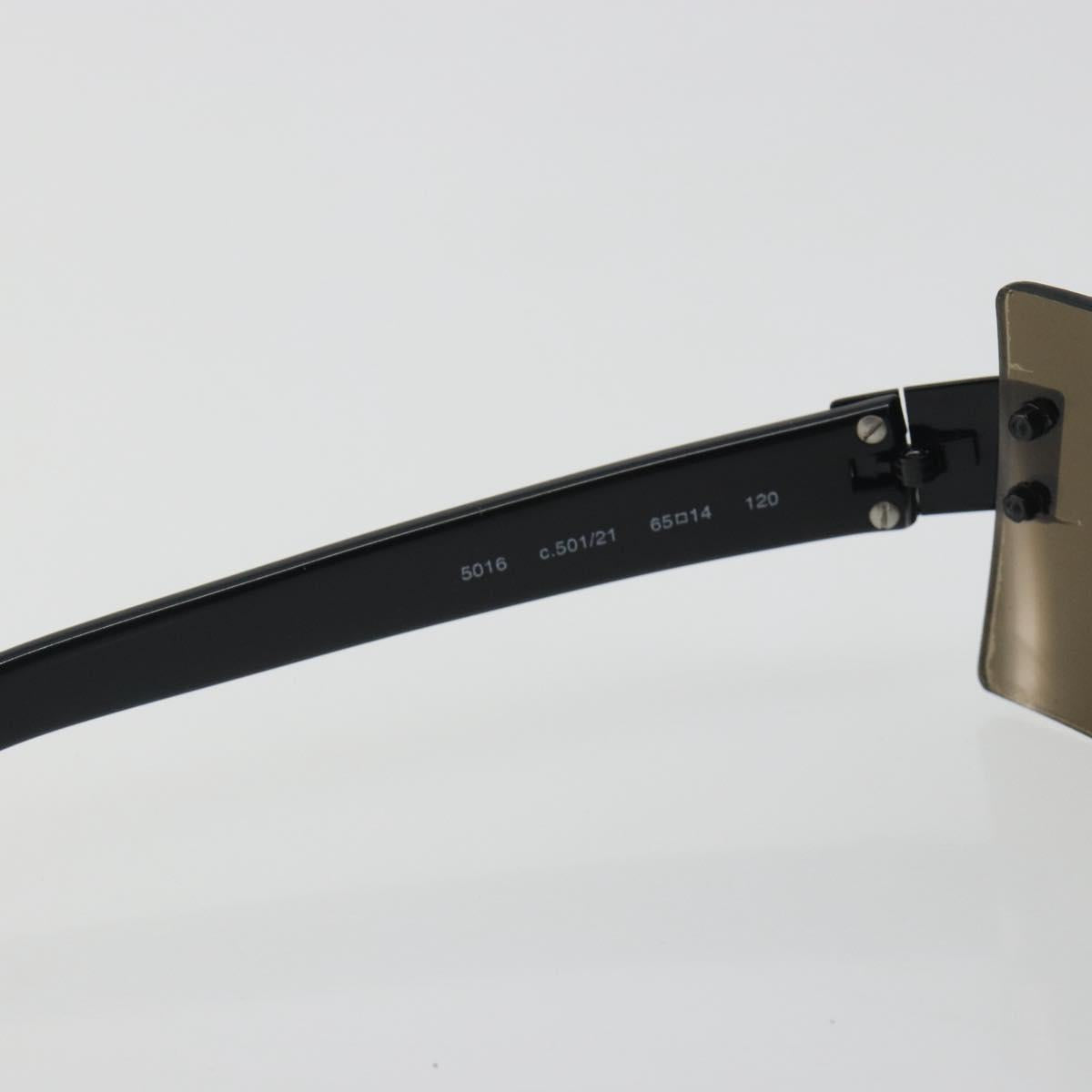 CHANEL Sunglasses plastic Black CC Auth bs36572