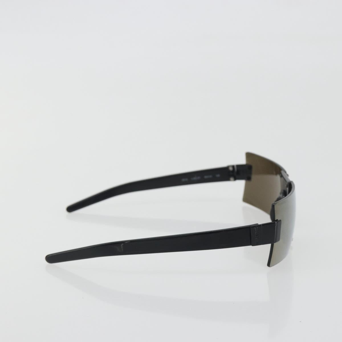 CHANEL Sunglasses plastic Black CC Auth bs36572