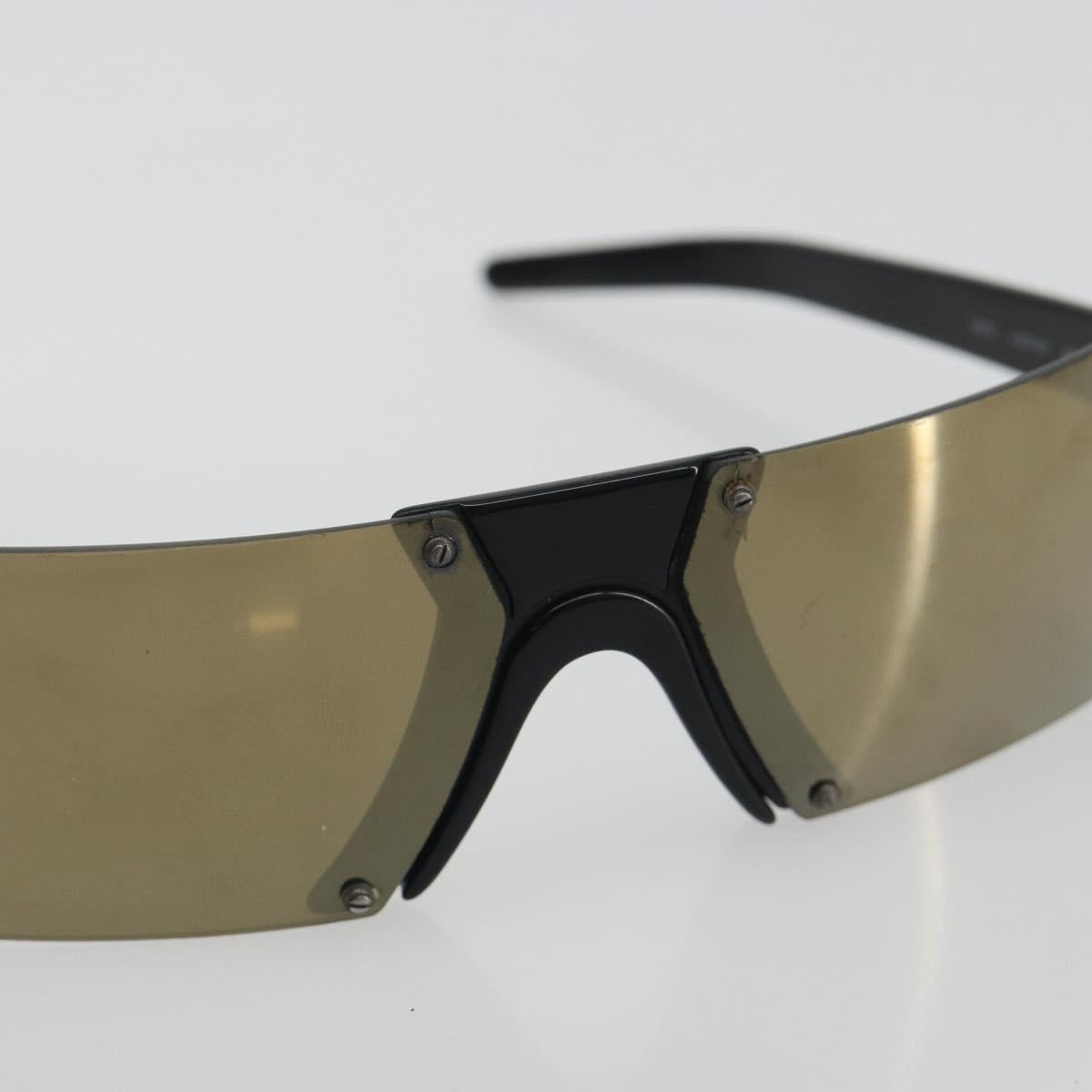 CHANEL Sunglasses plastic Black CC Auth bs36572