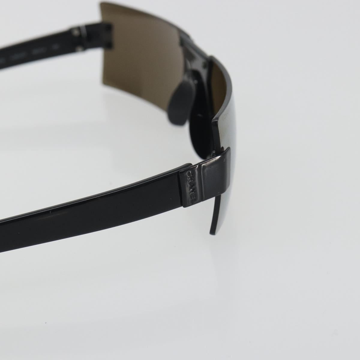 CHANEL Sunglasses plastic Black CC Auth bs36572