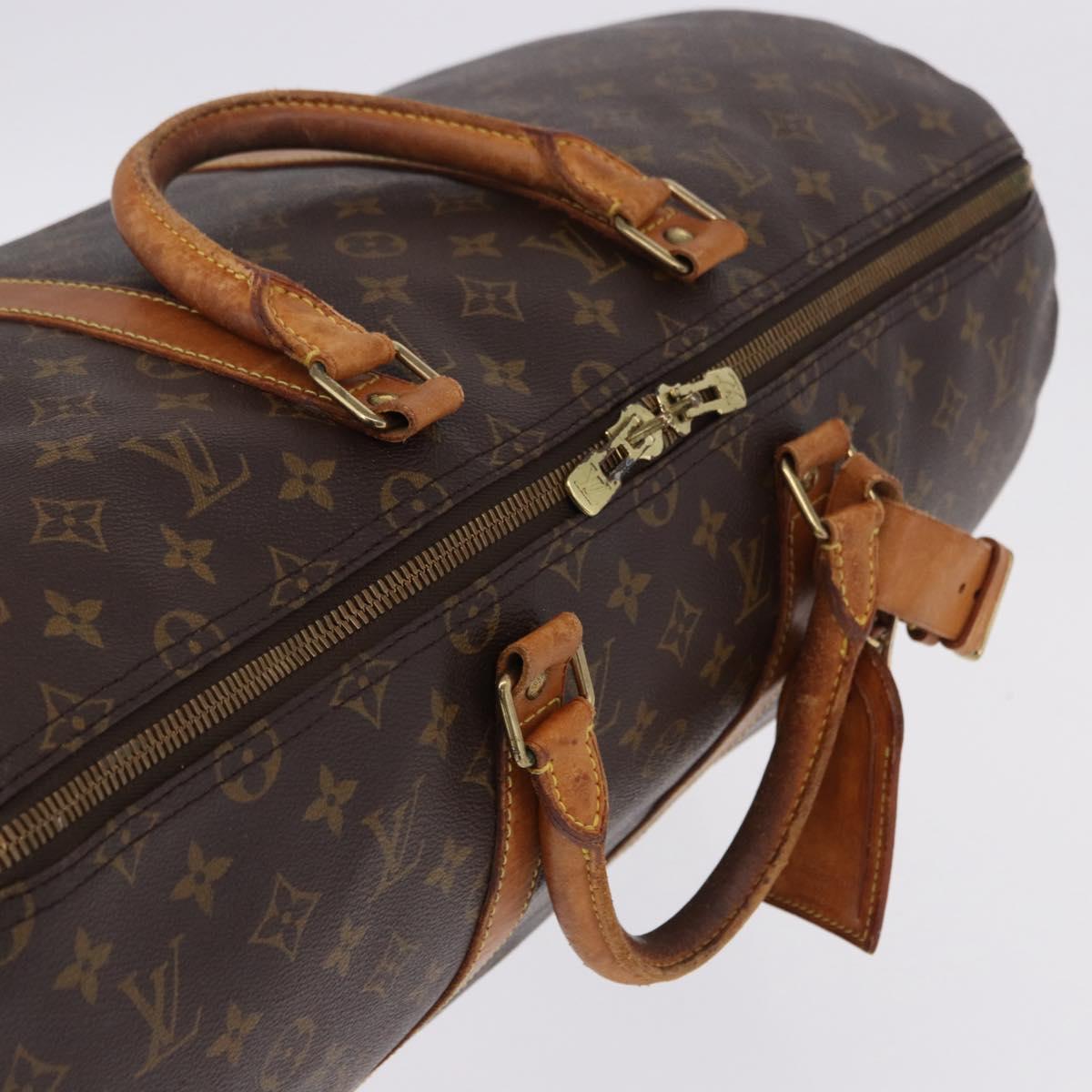 LOUIS VUITTON Monogram Keepall 50 Boston Bag M41426 LV Auth bs36575