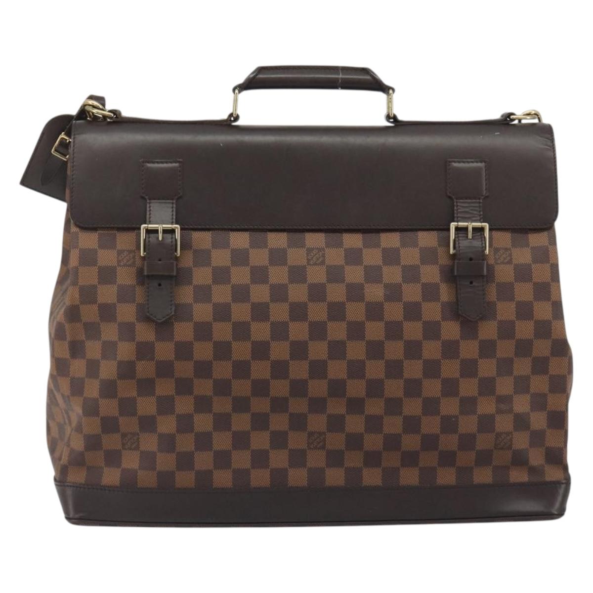 LOUIS VUITTON Damier Ebene West End PM Boston Bag 2way N41130 LV Auth bs36579A
