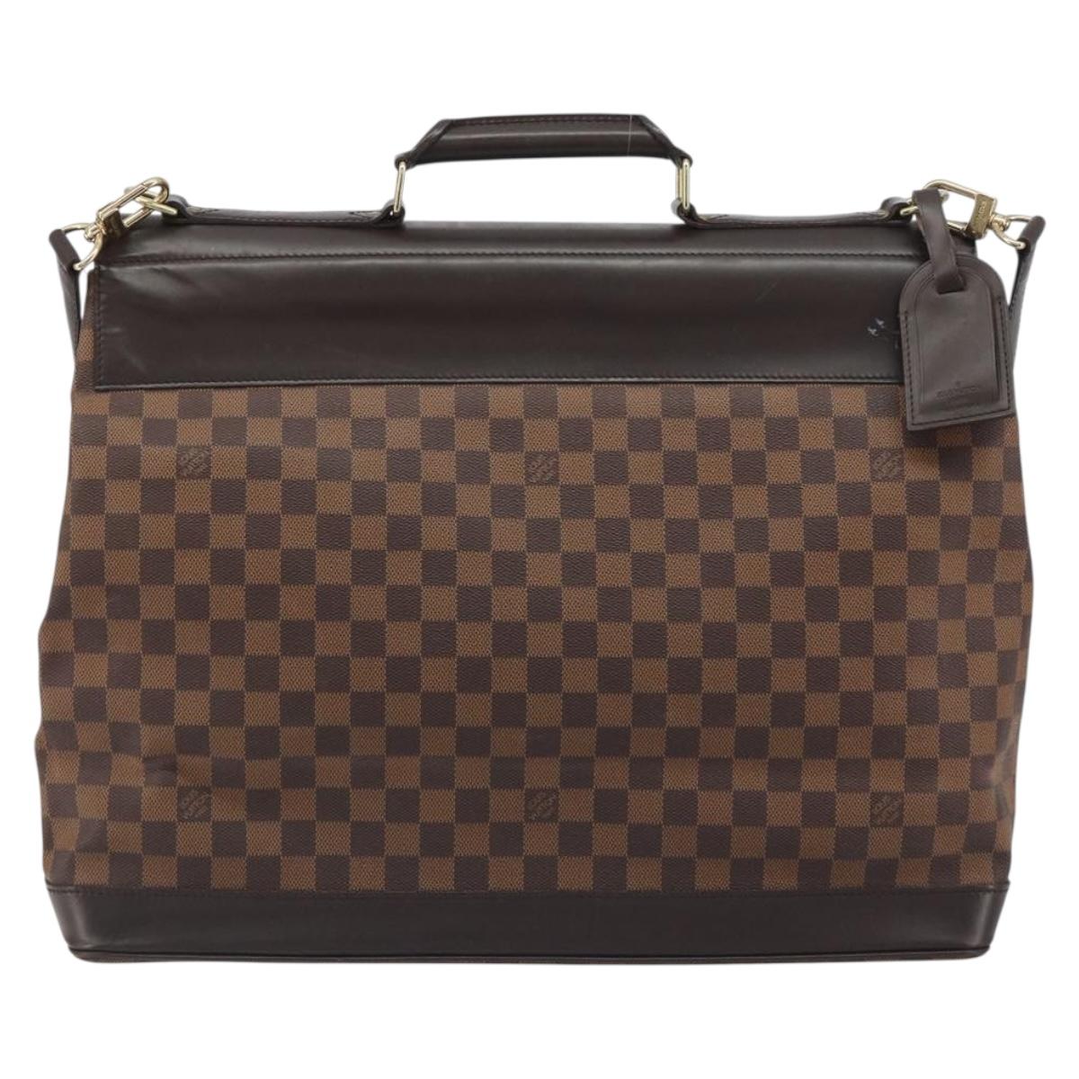 LOUIS VUITTON Damier Ebene West End PM Boston Bag 2way N41130 LV Auth bs36579A
